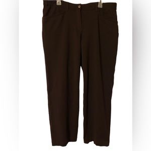 Eileen Fisher Women’s Brown Large Pants Comfort Imported Material